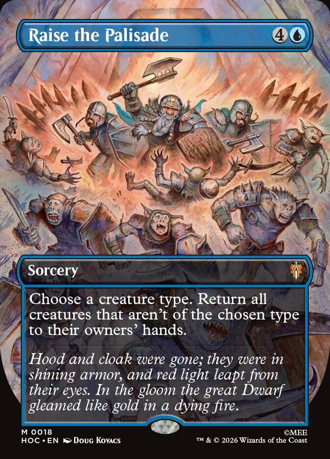 Raise the Palisade, The Hobbit Eternal Card Art