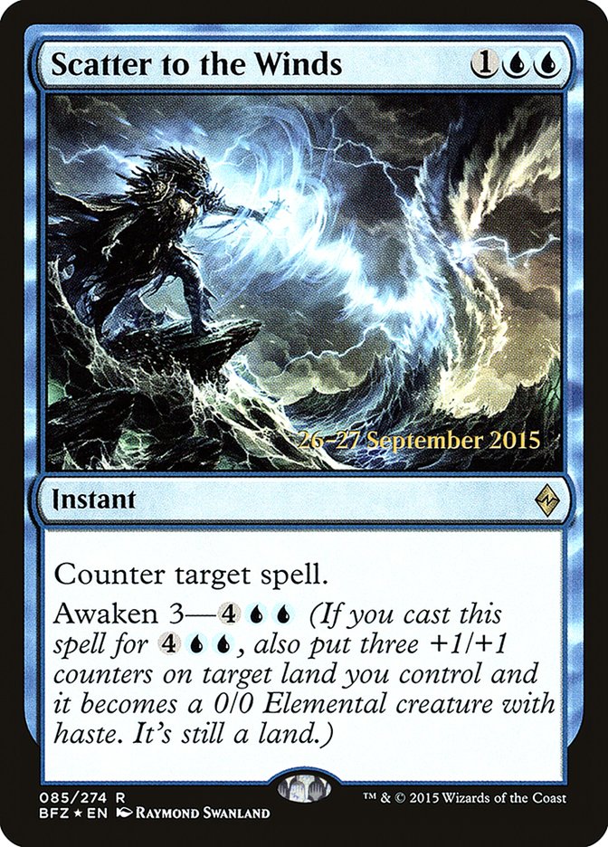 Scatter to the Winds, Battle For Zendikar Promos Card Art
