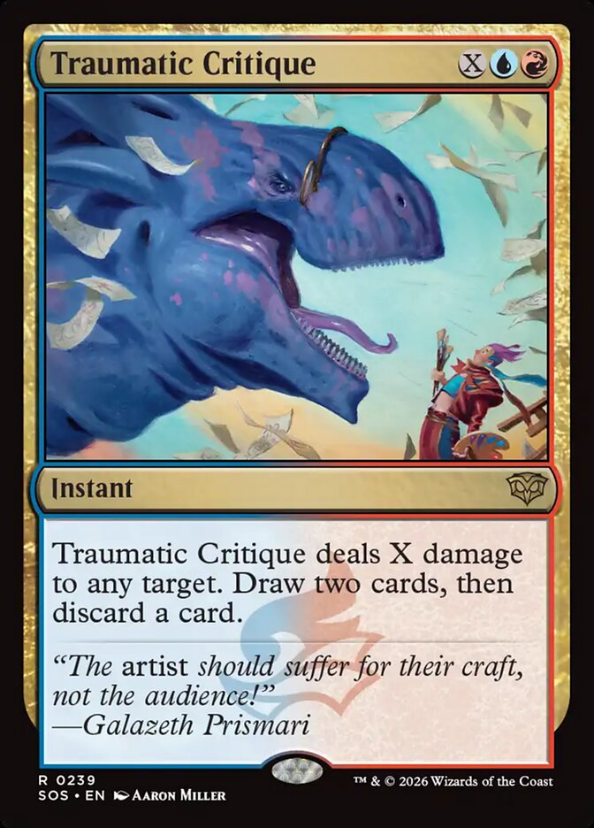 Traumatic Critique, Secrets Of Strixhaven Card Art