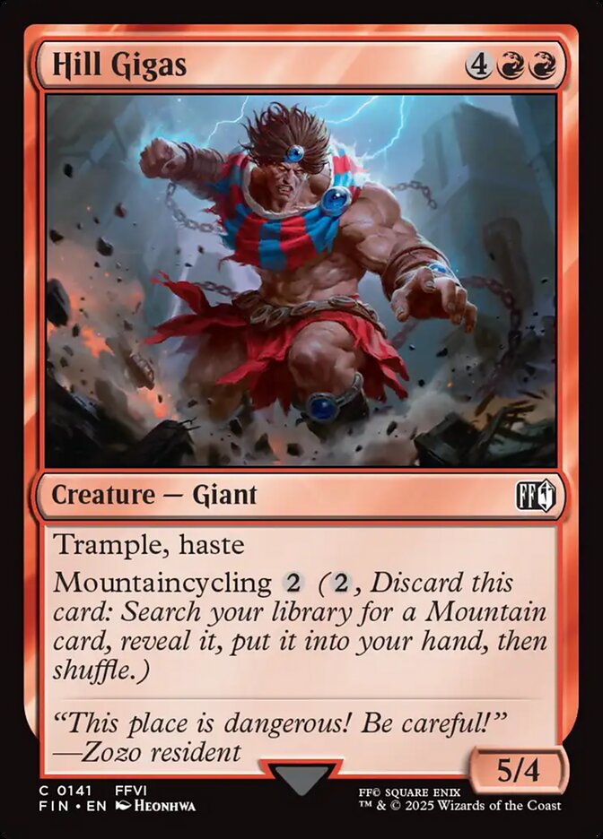 Hill Gigas, Final fantasy Card Art