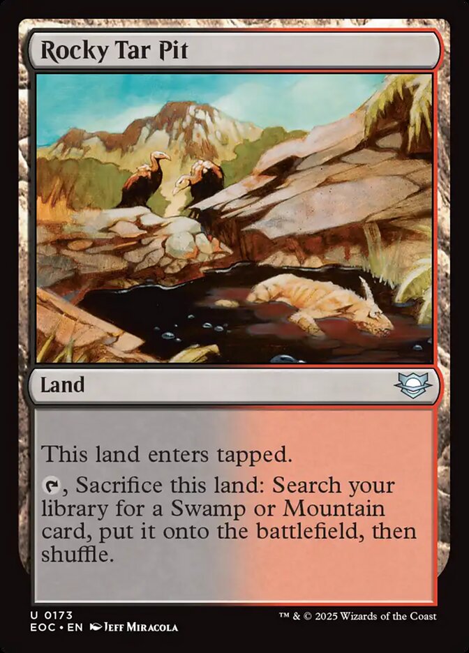 Rocky Tar Pit, Edge Of Eternities Commander Card Art