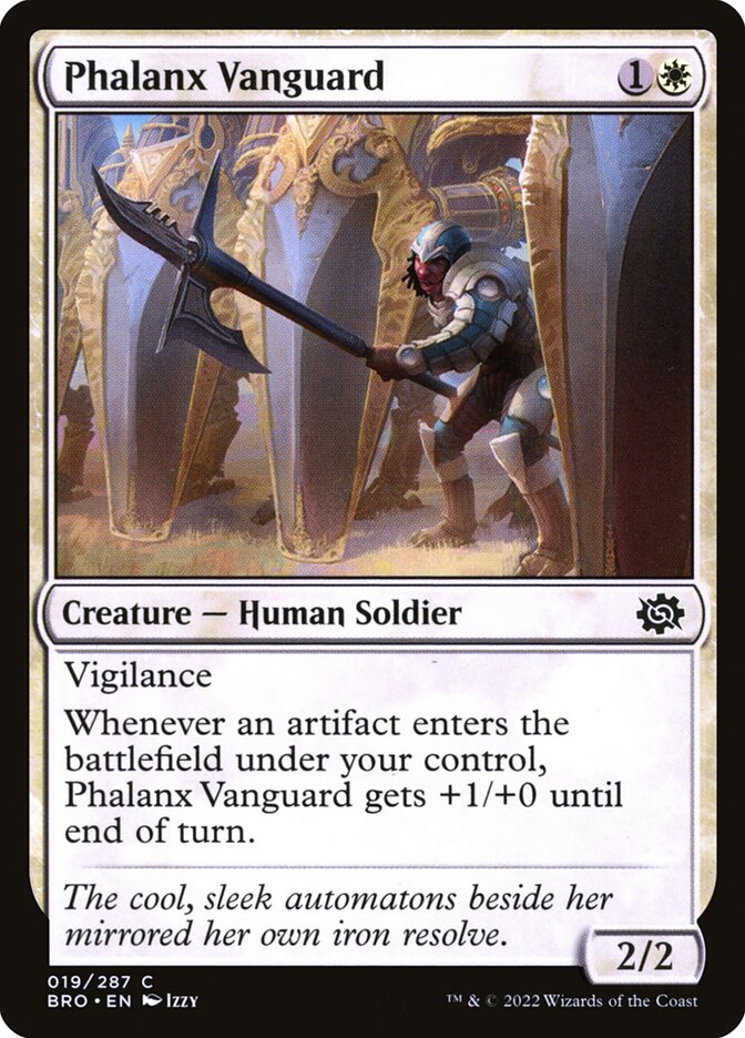 Phalanx Vanguard, The brothers' war Card Art