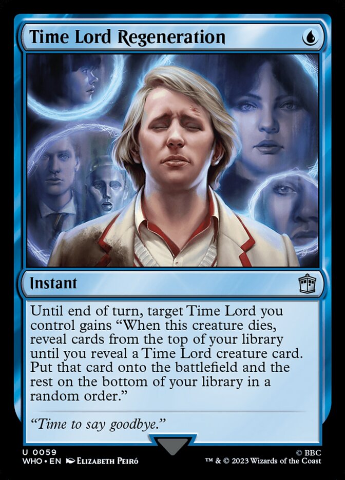 Time Lord Regeneration, Doctor Who Card Art