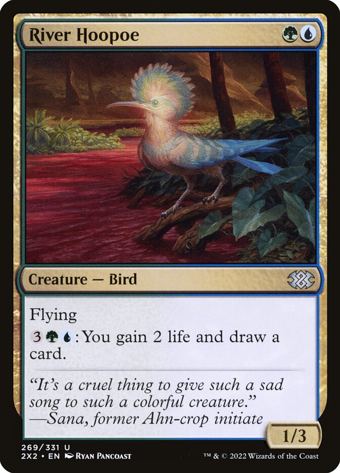 River Hoopoe, Double masters 2022 Card Art