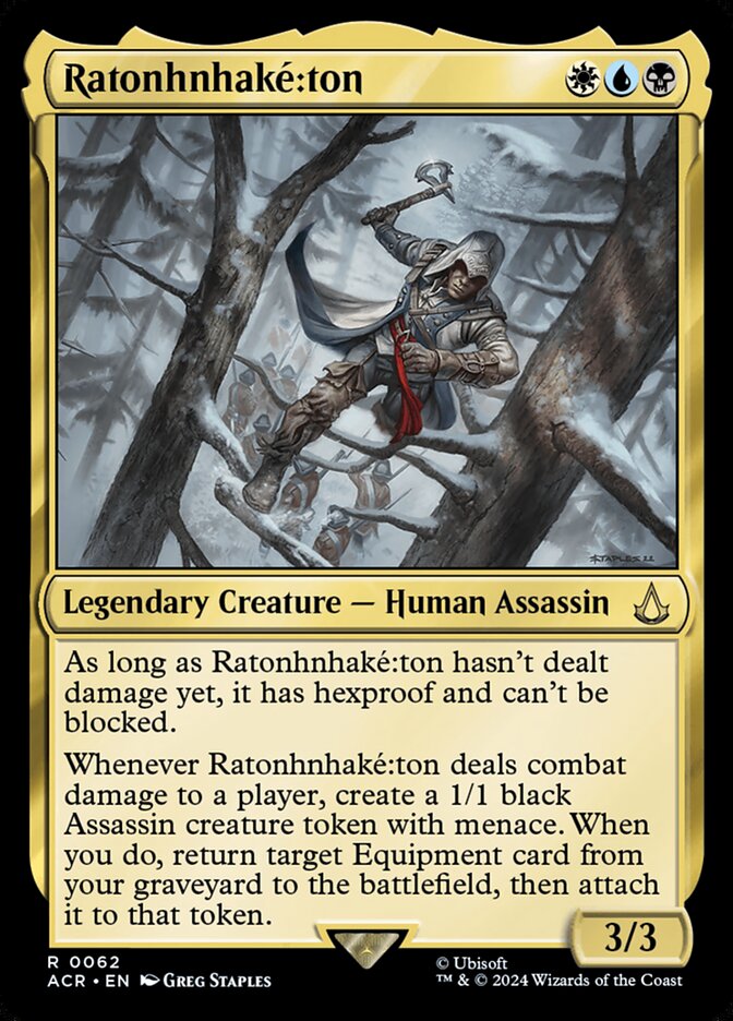 Ratonhnhaké꞉ton, Assassin's creed Card Art