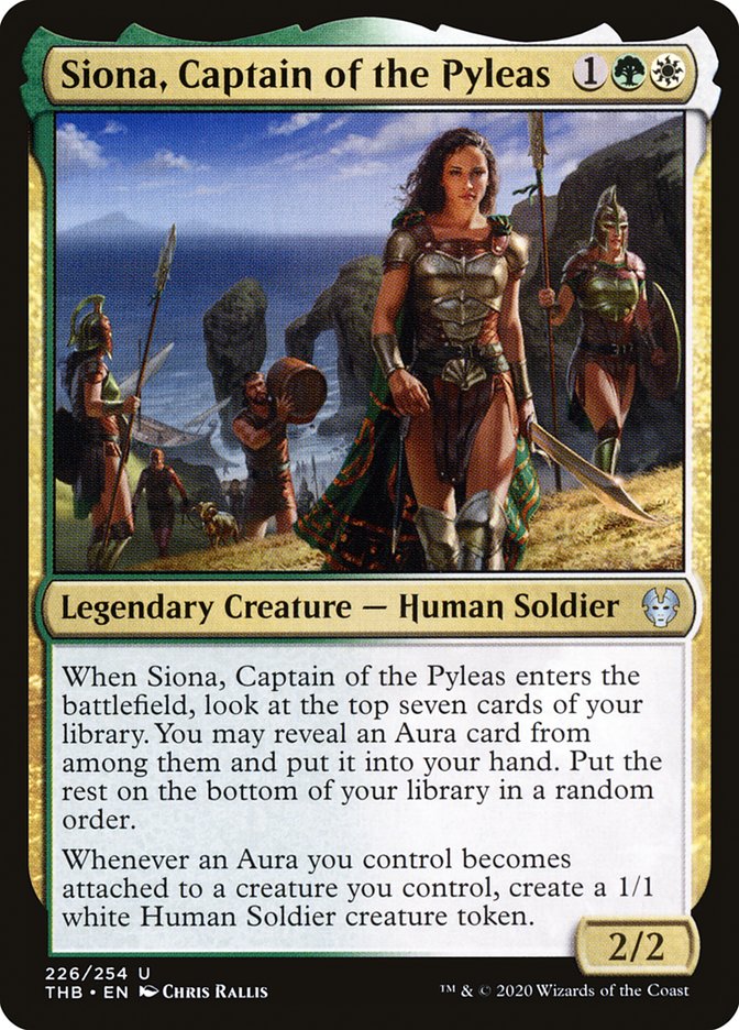 Siona, Captain of the Pyleas, Theros beyond death Card Art