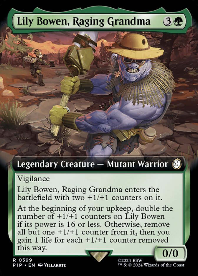 Lily Bowen, Raging Grandma, Fallout Card Art