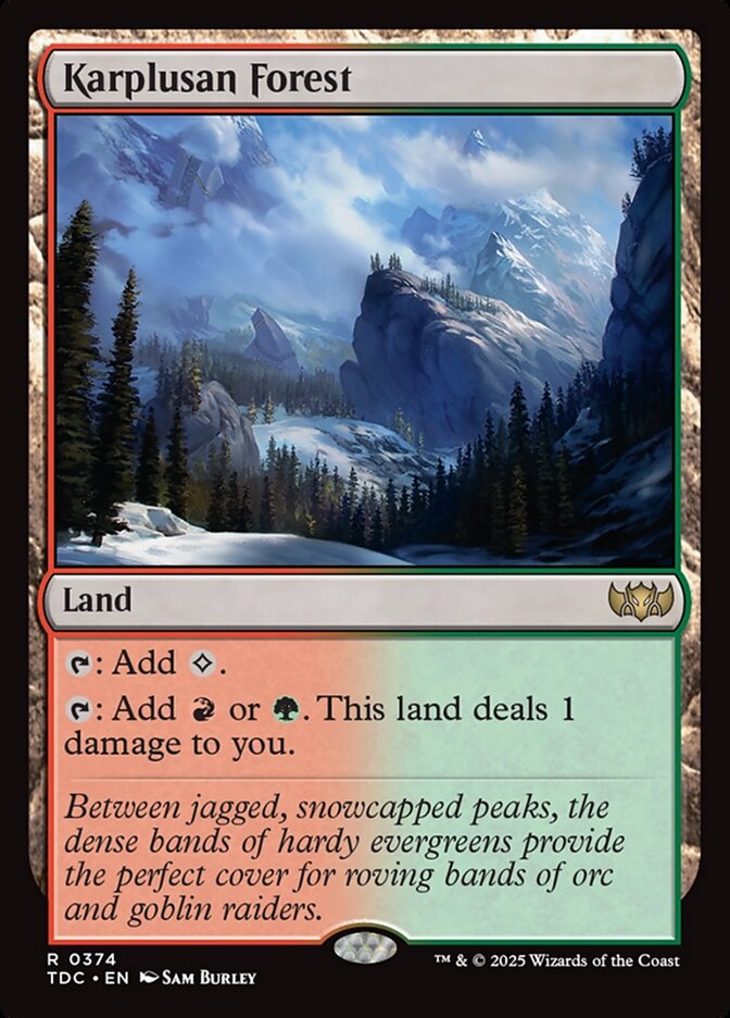 Karplusan Forest, Tarkir: Dragonstorm Commander Card Art