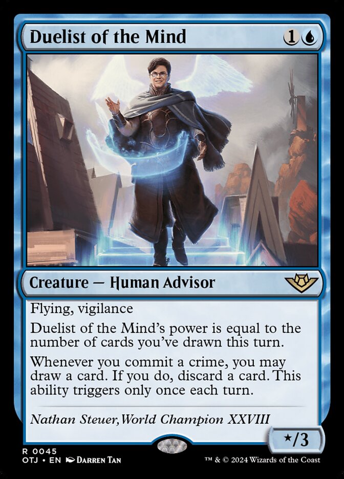Duelist of the Mind, Outlaws Of Thunder Junction Card Art