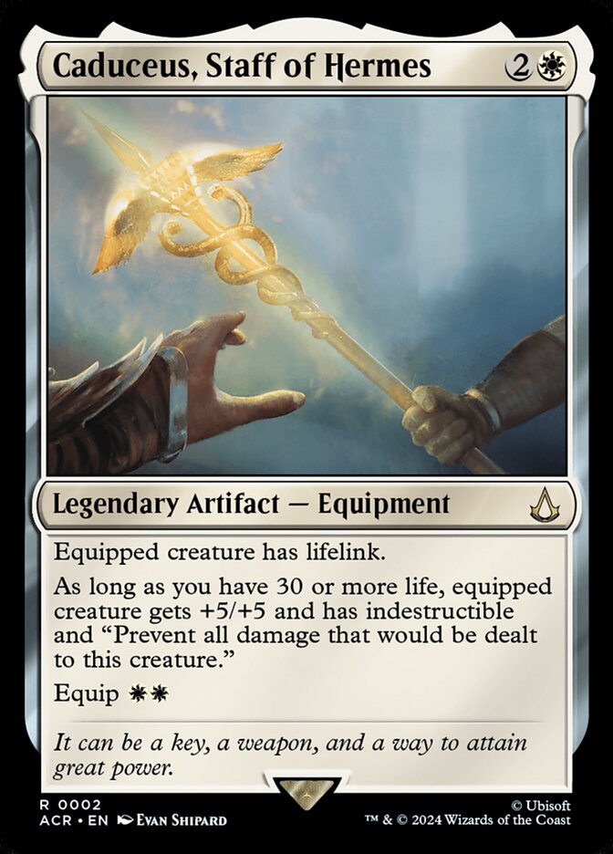 Caduceus, Staff of Hermes, Assassin'S Creed Card Art