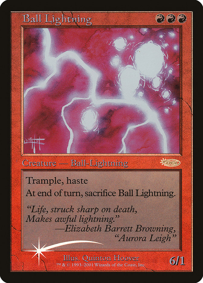 Ball Lightning, Judge gift cards 2001 Card Art