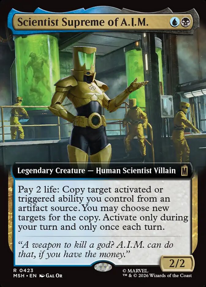 Scientist Supreme of A.I.M., Marvel Super Heroes Card Art