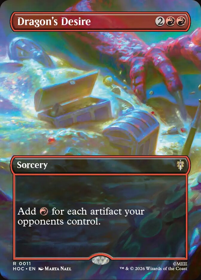 Dragon's Desire, The Hobbit Eternal Card Art