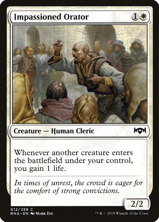 Impassioned Orator, Ravnica Allegiance Card Art