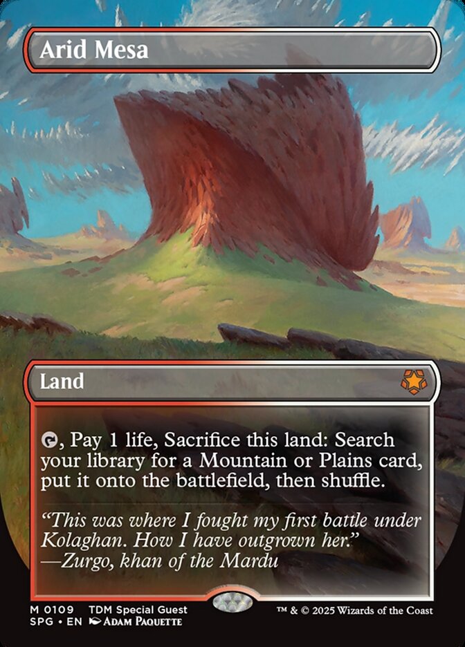 Arid Mesa, Special guests Card Art