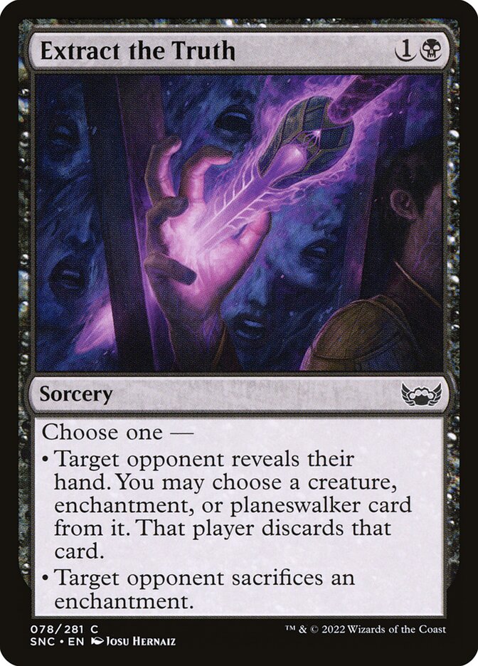 Extract the Truth, Streets Of New Capenna Card Art