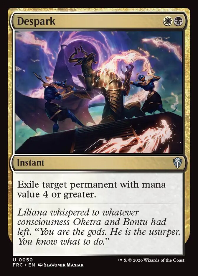 Despark, Reality Fracture Commander Card Art