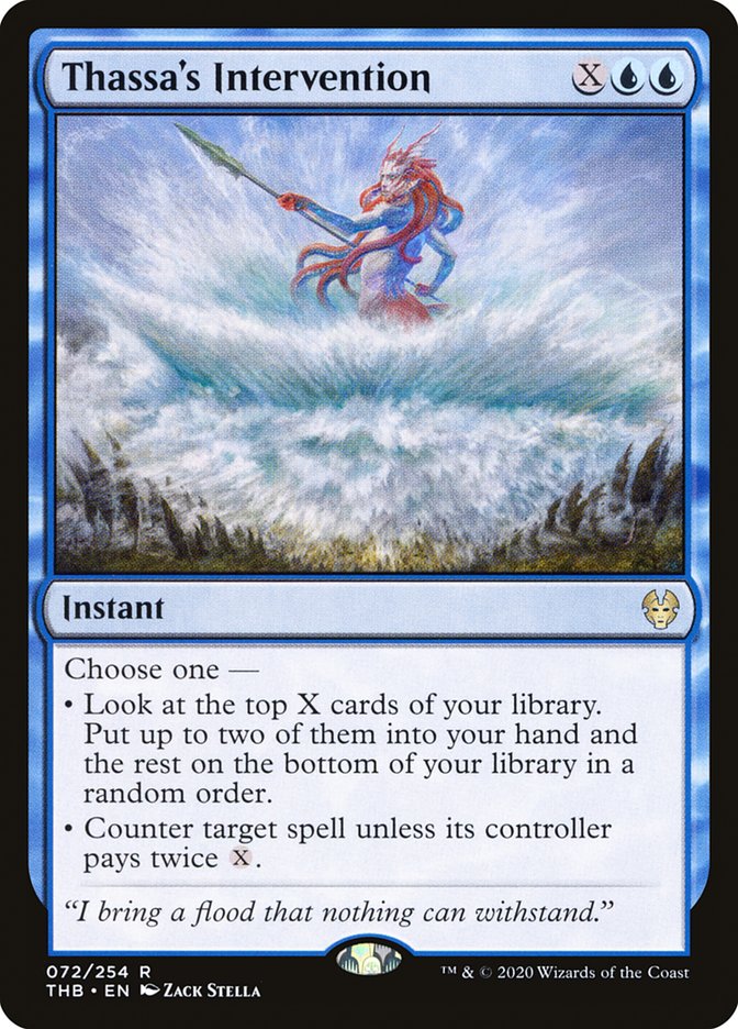 Thassa's Intervention, Theros beyond death Card Art