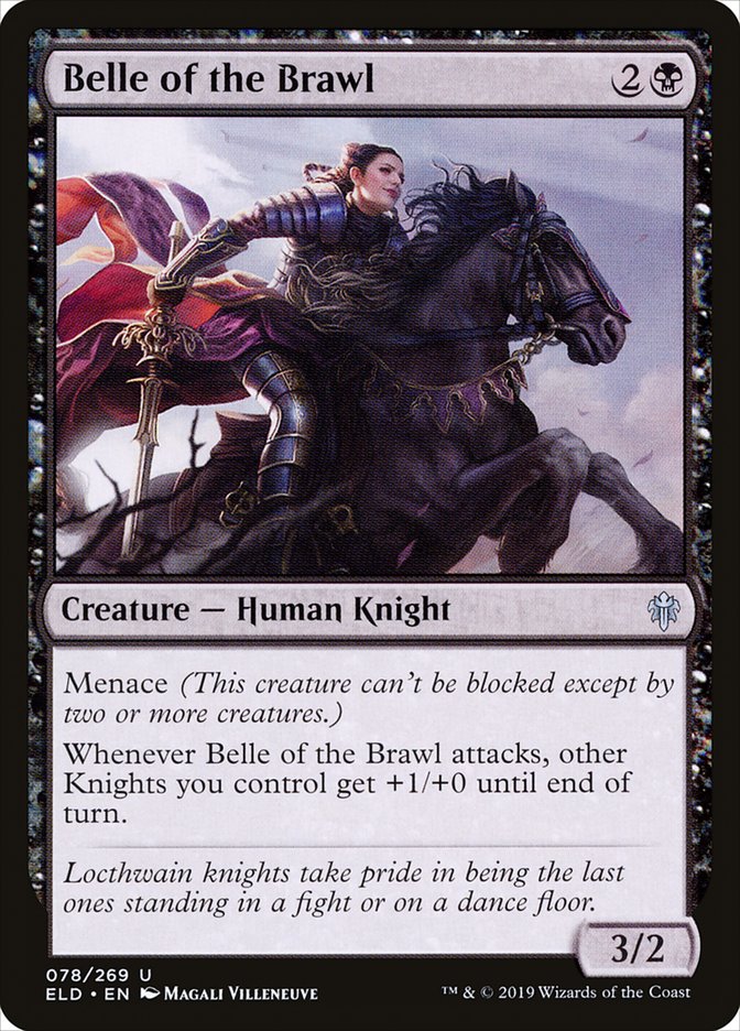 Belle of the Brawl, Throne of eldraine Card Art