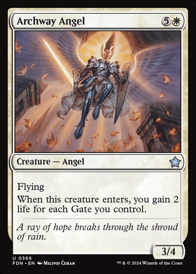 Archway Angel, Foundations Card Art
