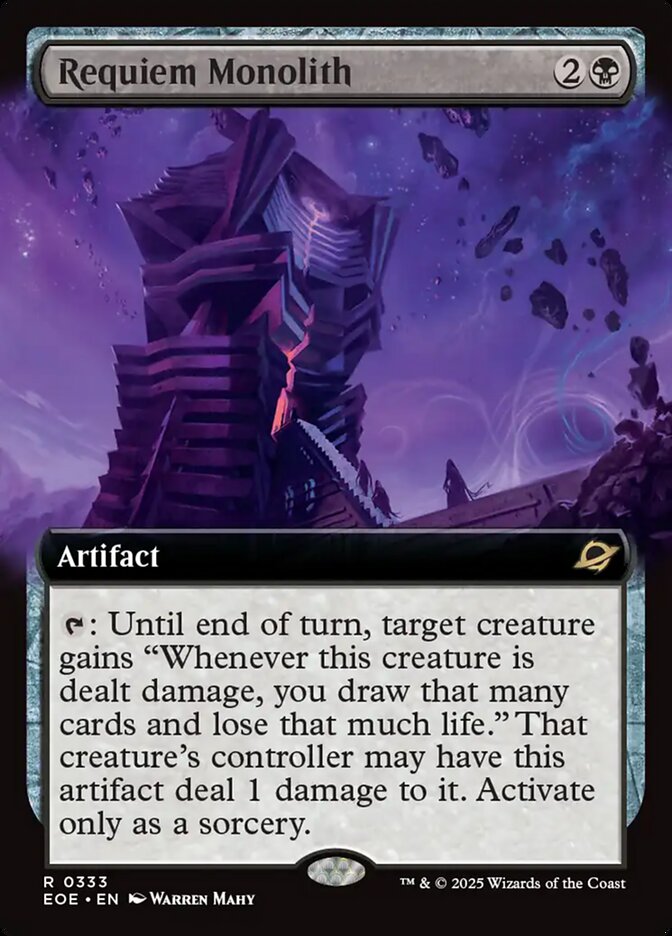 Requiem Monolith, Edge Of Eternities Card Art