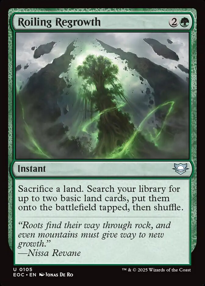 Roiling Regrowth, Edge Of Eternities Commander Card Art