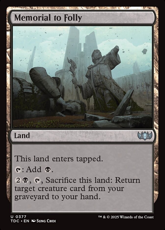 Memorial to Folly, Tarkir: Dragonstorm Commander Card Art
