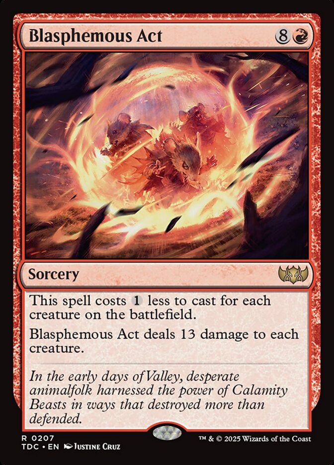 Blasphemous Act, Tarkir: dragonstorm commander Card Art