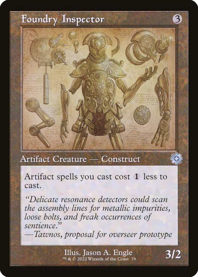 Foundry Inspector, The Brothers' War Retro Artifacts Card Art