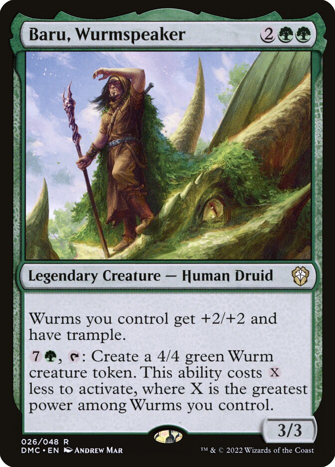 Baru, Wurmspeaker, Dominaria united commander Card Art