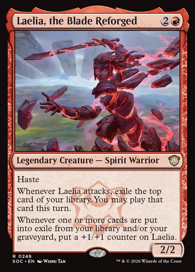 Laelia, the Blade Reforged, Secrets Of Strixhaven Commander Card Art