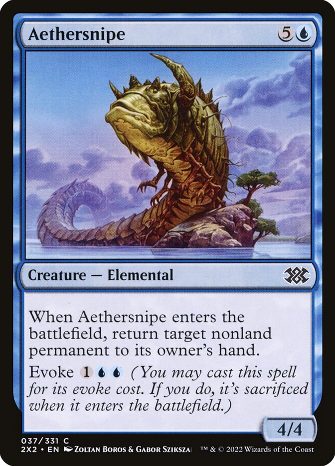 Aethersnipe, Double masters 2022 Card Art