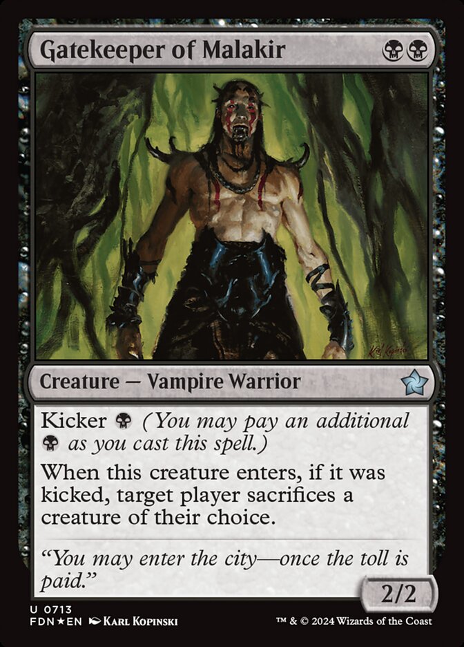 Gatekeeper of Malakir, Foundations Card Art