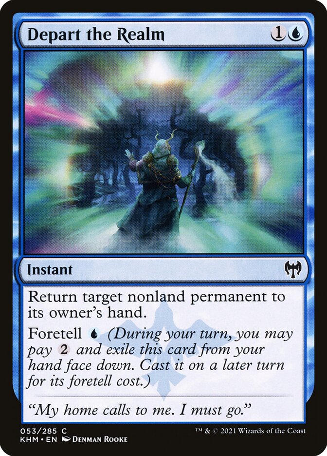 Depart the Realm, Kaldheim Card Art