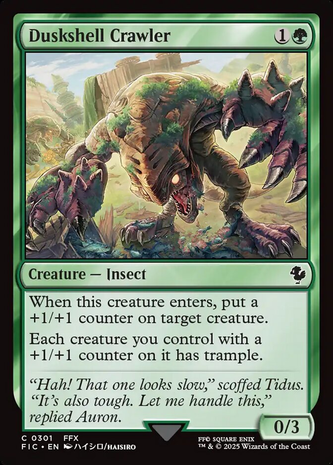 Duskshell Crawler, Final fantasy commander Card Art