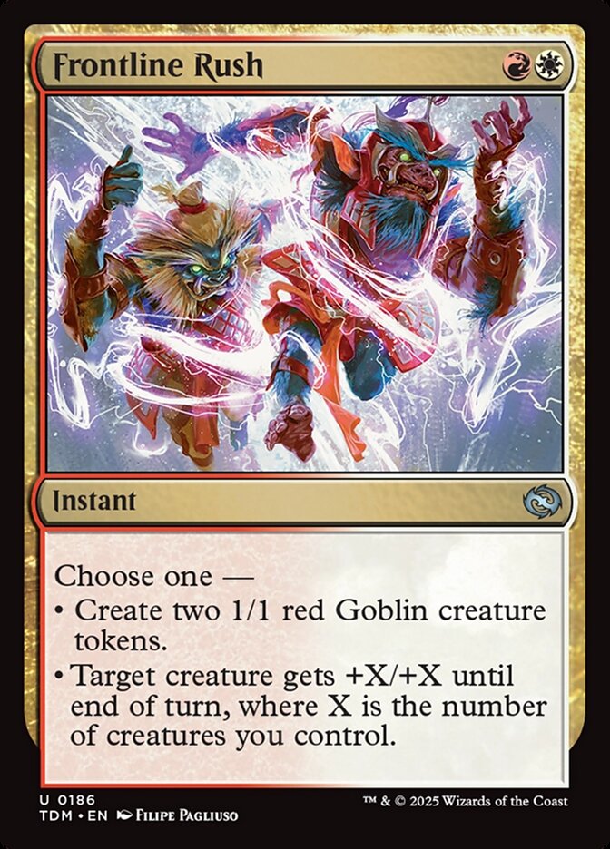Frontline Rush, Tarkir: dragonstorm Card Art