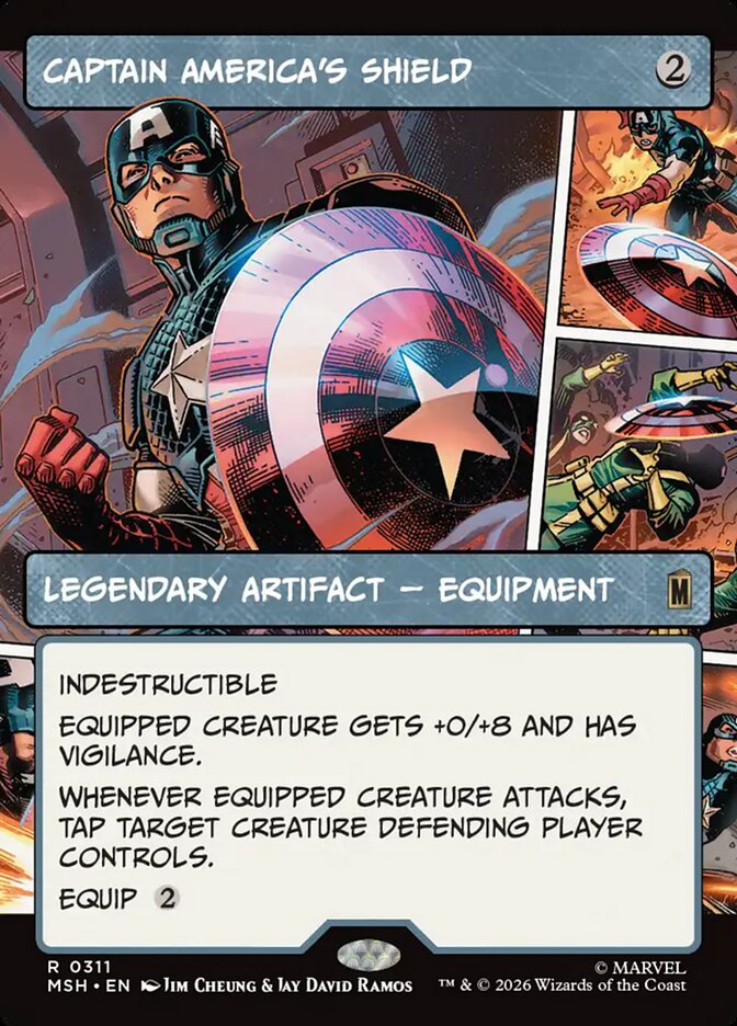Captain America's Shield, Marvel Super Heroes Card Art