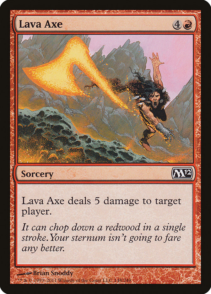 Lava Axe, Magic 2012 Card Art