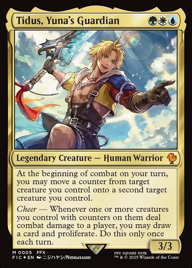 Tidus, Yuna's Guardian, Final fantasy commander Card Art
