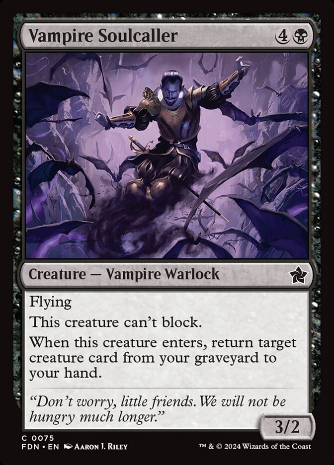 Vampire Soulcaller, Foundations Card Art