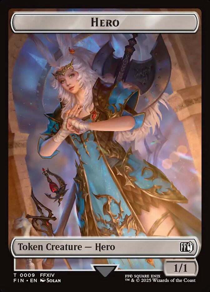 Hero, Final fantasy tokens Card Art