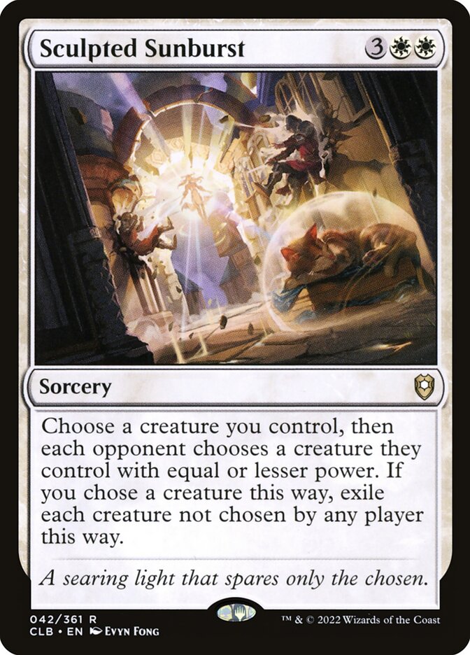 Sculpted Sunburst - Foil