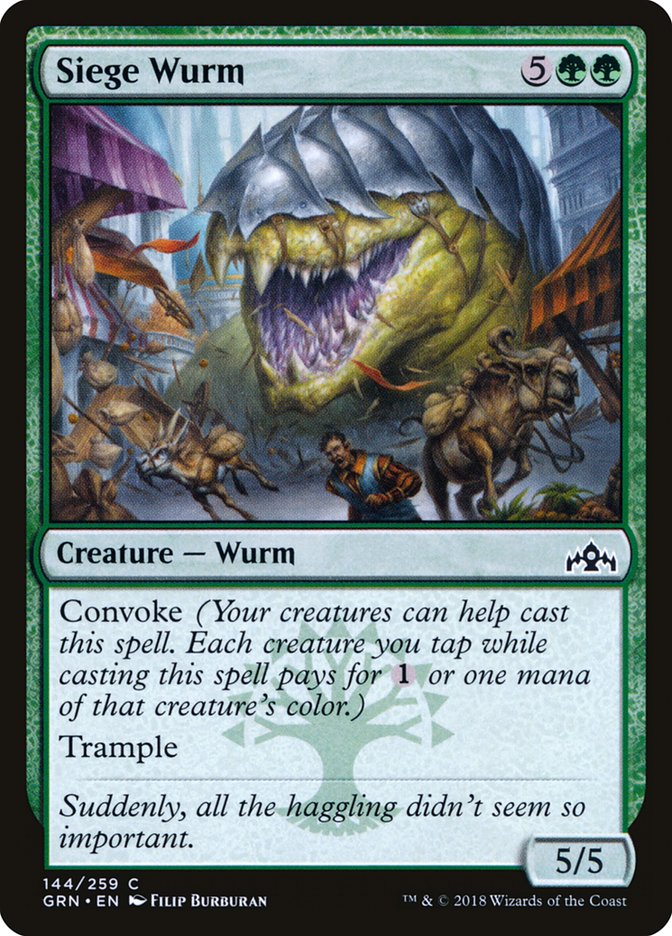 Siege Wurm, Guilds Of Ravnica Card Art