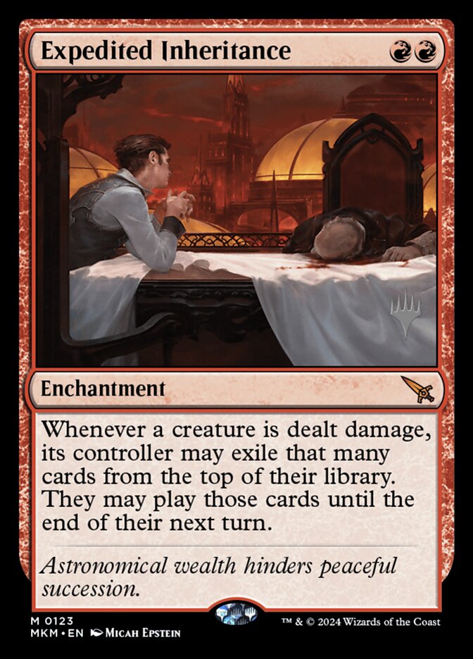 Expedited Inheritance, Murders at karlov manor promos Card Art