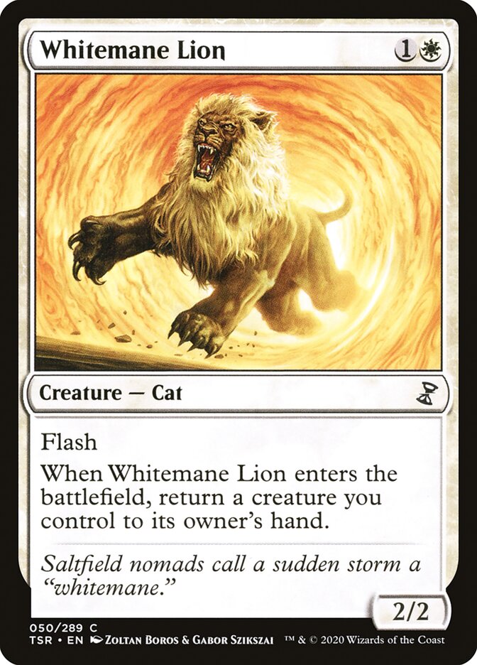 Whitemane Lion, Time spiral remastered Card Art