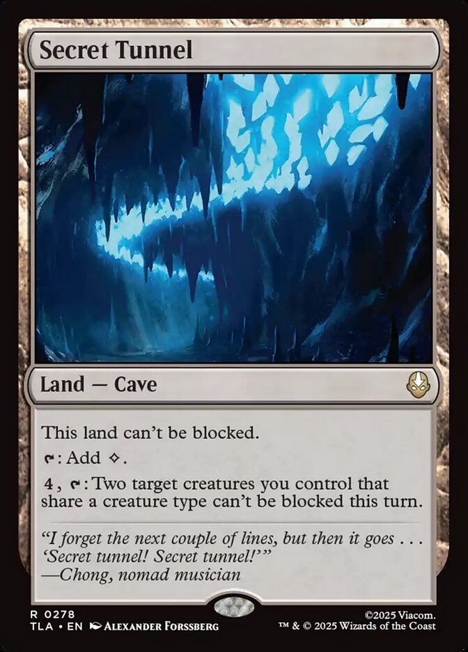 Secret Tunnel, Avatar: The Last Airbender Card Art