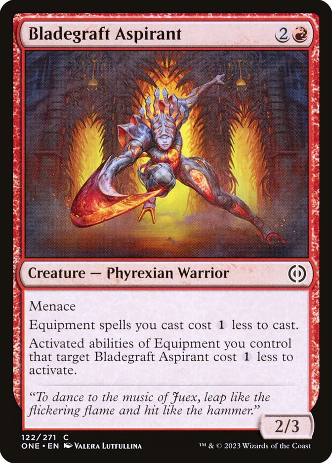 Bladegraft Aspirant, Phyrexia: all will be one Card Art
