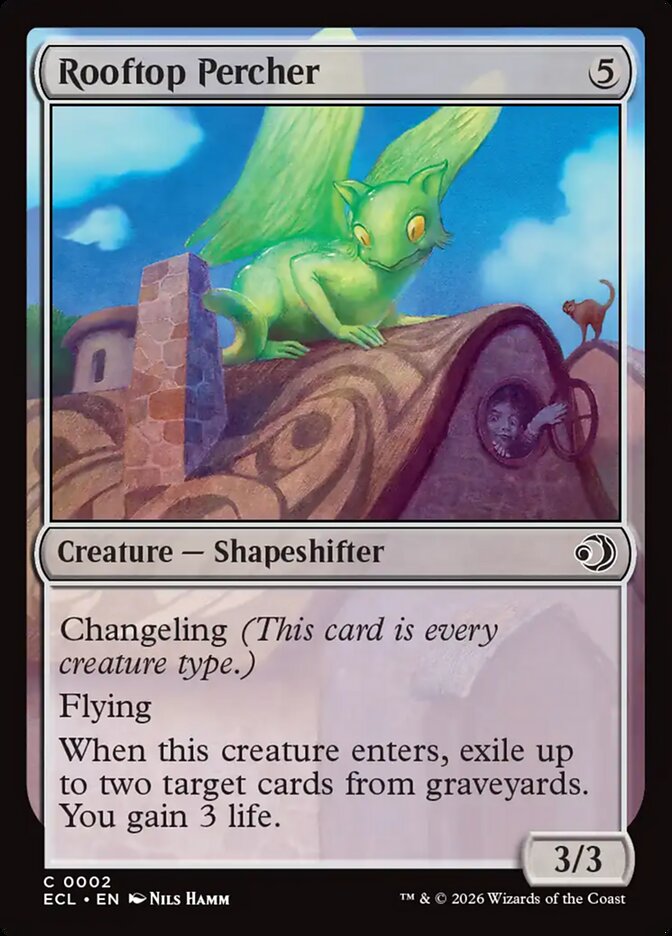 Rooftop Percher, Lorwyn Eclipsed Card Art