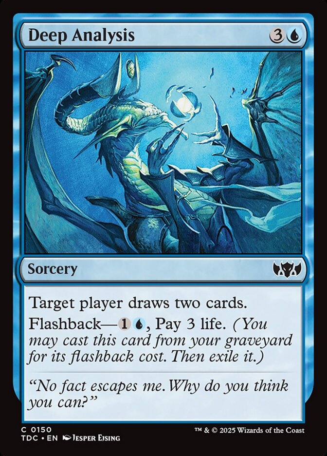 Deep Analysis, Tarkir: Dragonstorm Commander Card Art