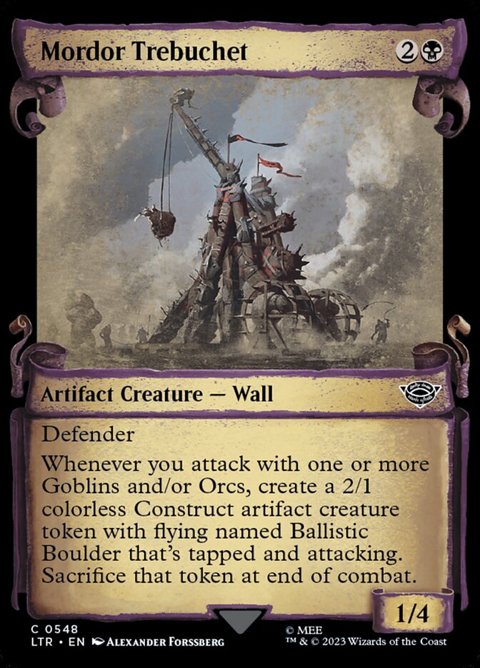 Mordor Trebuchet, The lord of the rings: tales of middle-earth Card Art